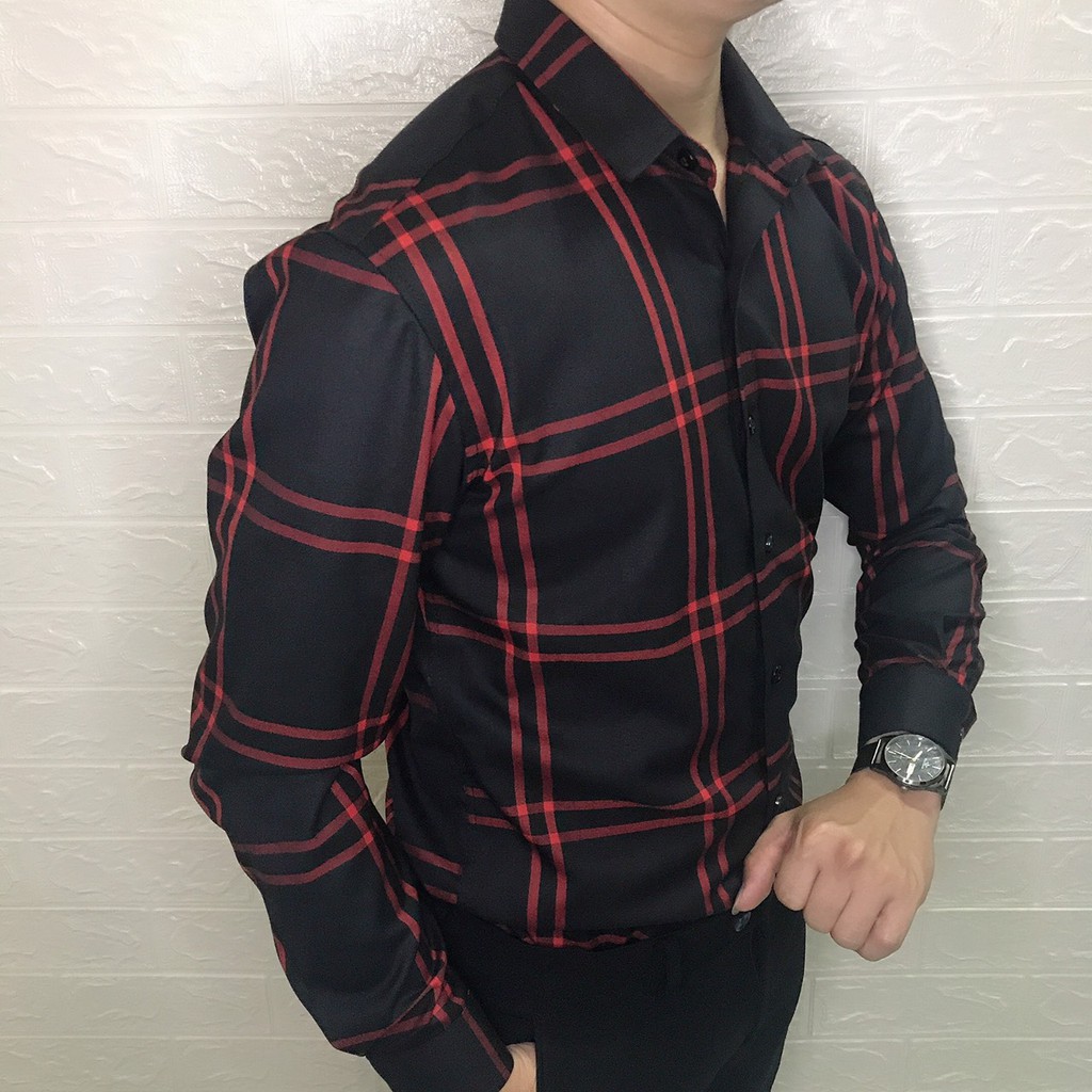 Áo Sơ Mi Nam Dài Tay Sọc Caro N&H01 Thời Trang Cao Cấp Thoải Mái - NEW | BigBuy360 - bigbuy360.vn