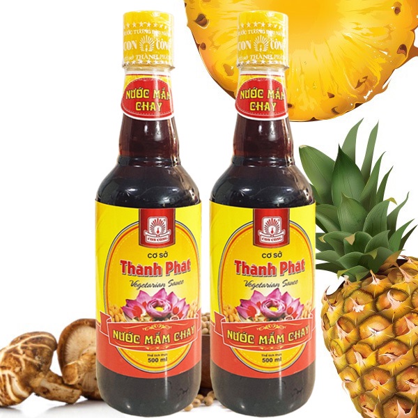 Combo 2 Chai x 500ml Nước mắm ăn Chay Thành Phát - chế biến từ Rau Củ Quả