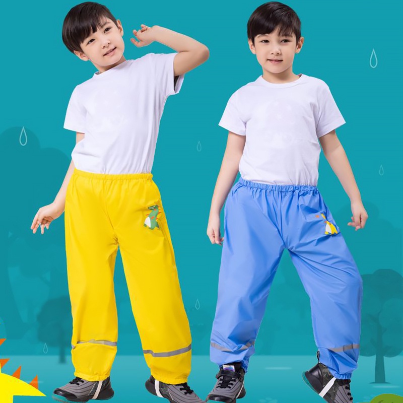 Bộ Áo Liền Quần Đi Mưa Chống Thấm Nước In Hoạt Hình Dễ Thương Cho Bé Akku