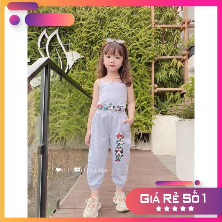 Bộ cotton bé gái❤️phong cách hip hop từ 10-22kg❤️ chất cotton 4 chiều mềm mịn