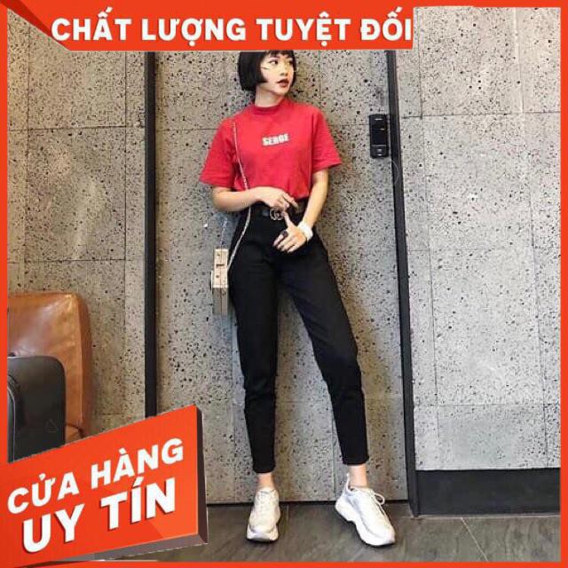 [Mã WASTMAY giảm 15% tối đa 30K đơn 150K] Quần baggy đen jeans trơn ko co giãn- hình thật shop tự chụp | BigBuy360 - bigbuy360.vn