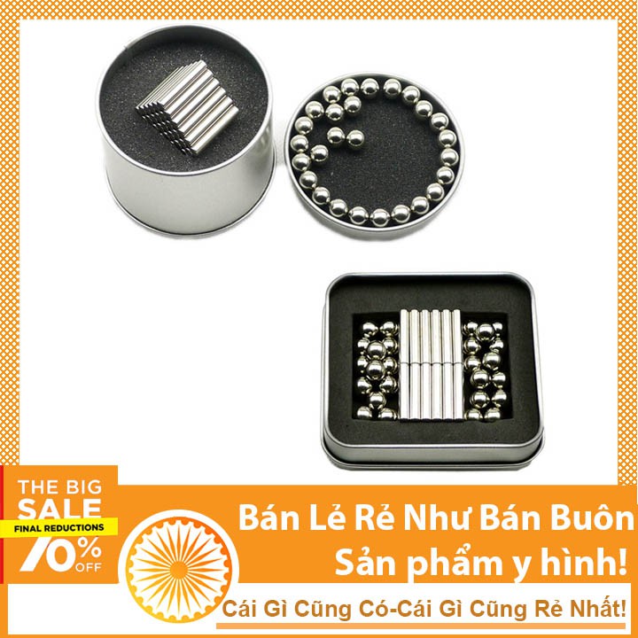 Bộ đồ chơi nam châm Bucky Ball gồm 36 thanh và 27 viên nam châm 8mm