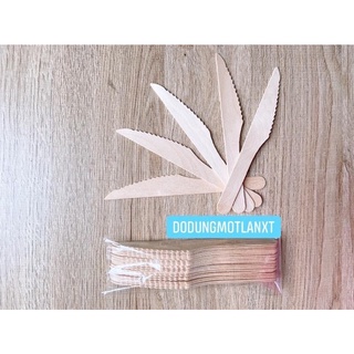 DAO GỖ 16cm DÙNG 01 LẦN (dao cắt bánh nhỏ)