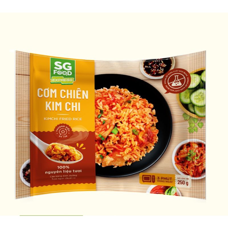 Cơm chiên Dương Châu ,Hải sản ngũ sắc, Cá mặn, Kim chi, Chay gạo lứt SG food 250g