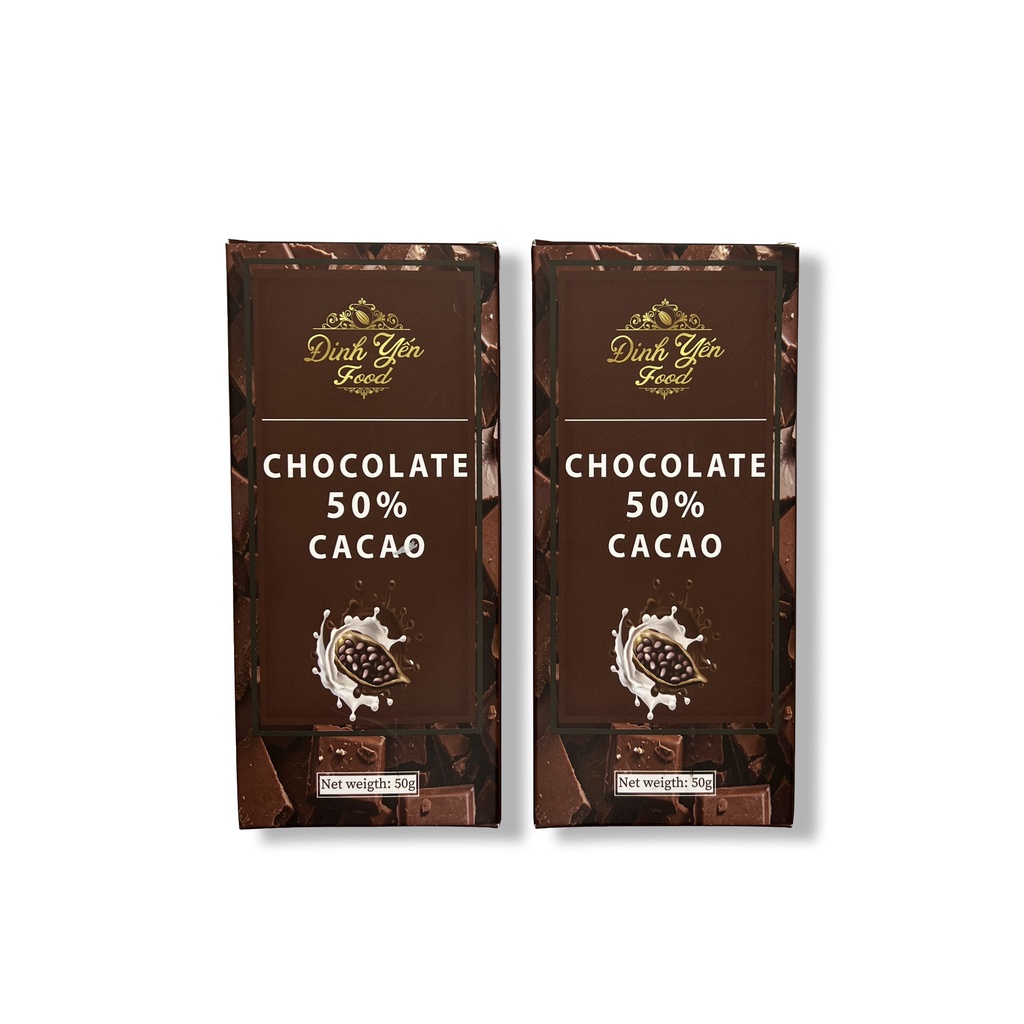 Socola Mix 50% Cacao DinhYen 50g đồ ăn vặt siêu ngon giá rẻ