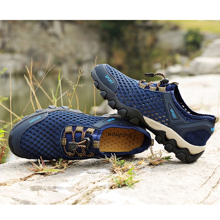 Giày leo núi trekking nam nữ, Đi phượt, Lội suối, Lội nước, chèo thuyền, cao cấp đế cao su thoát nước kiểu dáng mới