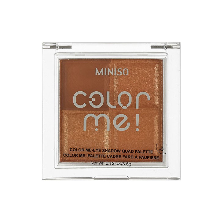 Phấn mắt Miniso Color Me-EYE SHADOW QUAD PALETTE 3.5g (Nhiều màu)