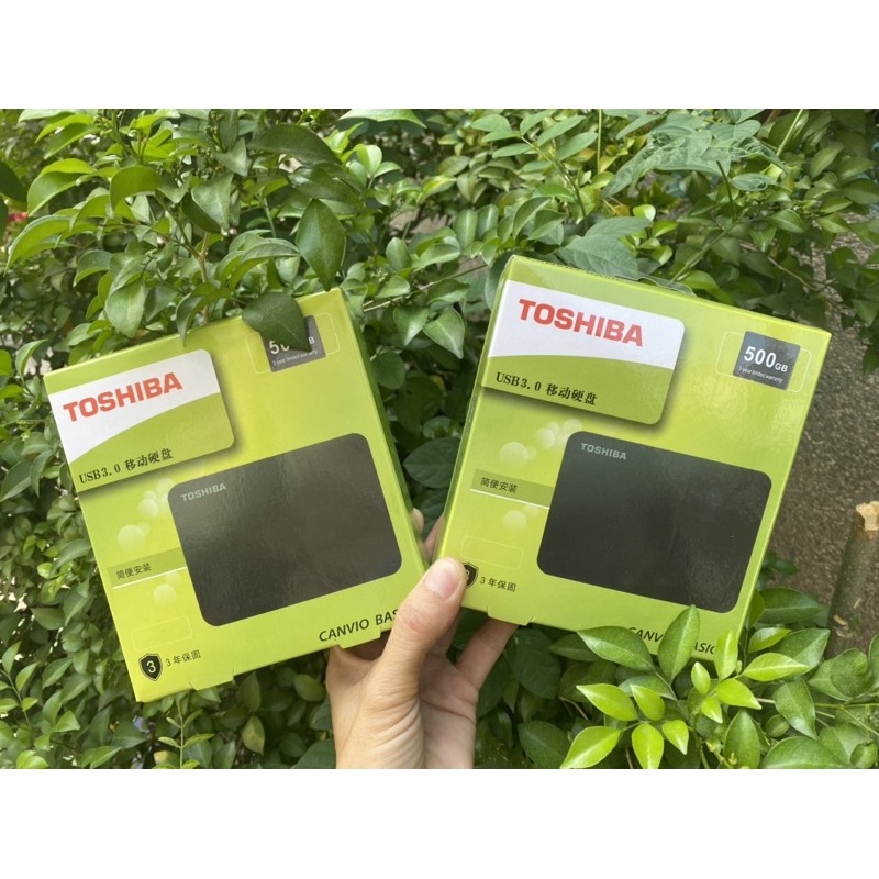 Ổ cứng di động HDD Toshiba Canvio Basic 500GB/1TB/2TB 2.5" USB 3.0 (Đen)