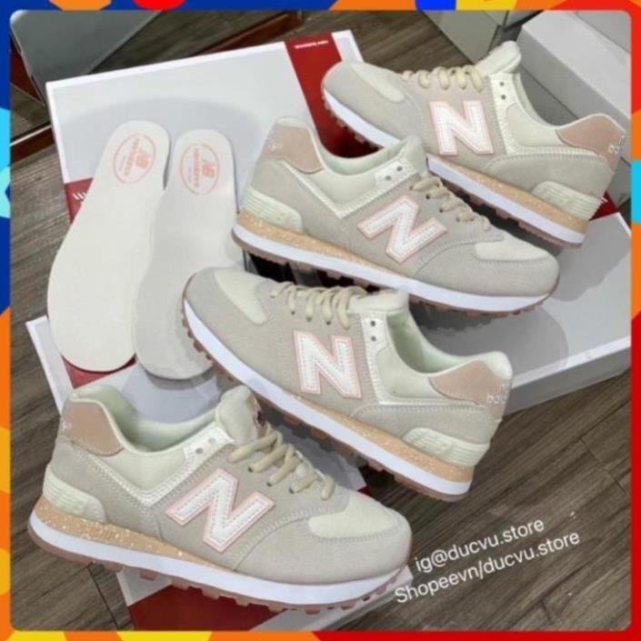GIÀY NEW BALANCE 574 HỒNG XÁM FULL PHỤ KIỆN , GIẦY NB NEW CRT 300, NEW 574 XỊN ✂ !