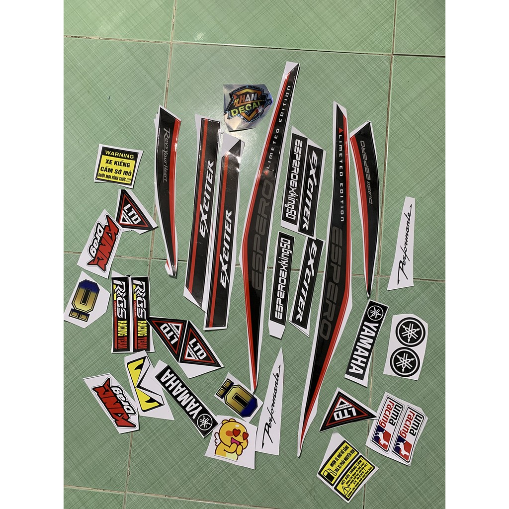 Tem exciter 50 đỏ đen