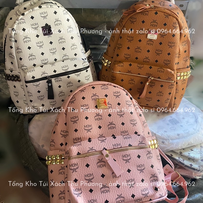 [HÀNG QCCC] Balo MOM, balo da thời trang đi học cao cấp size 40 đựng vừa a4 có đệm vai cho cả nam và nữ (ảnh thật)