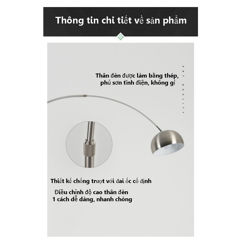 Đèn Cây Đứng D750 - Trang Trí Nội Thất Phong Khách - Kiểu Dáng BOW Sang Trọng, Hiện Đại - Hàng Cao Cấp
