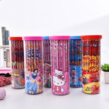 Hộp 50 Bút Chì Deli HB hình hoạt hình cho bé