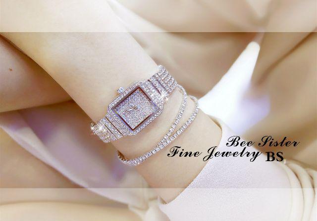 Đồng Hồ Nữ Bee Sister 0510 Mặt Vuông Chính Hãng