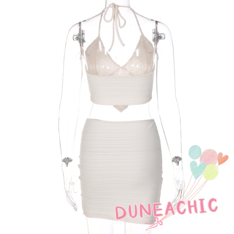 Set Áo Lửng 2 Dây + Chân Váy Bút Chì Quyến Rũ Dành Cho Nữ