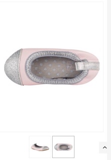 Giày Búp Bê Cho Bé Edgars Ánh Nhũ