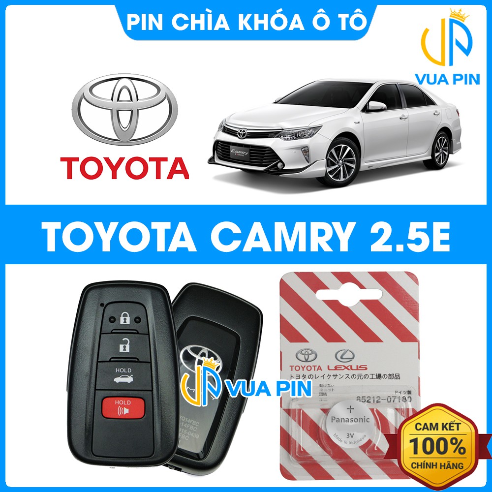 Pin chìa khóa ô tô Toyota Camry 2.5E chính hãng TOYOTA - Pin chính hãng