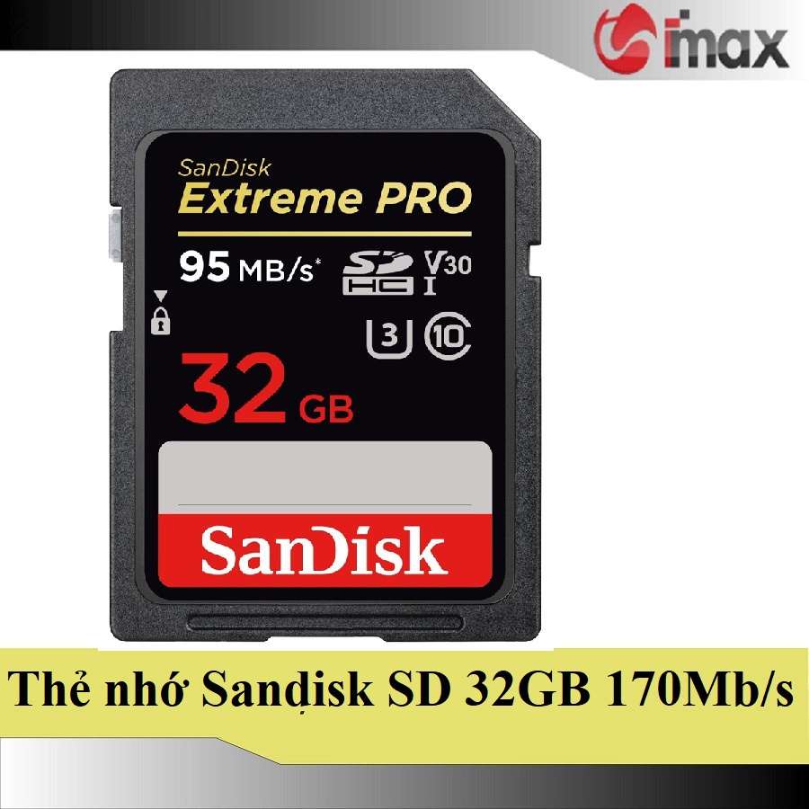 Thẻ nhớ máy ảnh SDHC 32GB 95/90MB/s Extreme Pro
