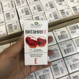 Combo 3 lọ Vitamin E đỏ Nga loại 270mg (30 viên/lọ)