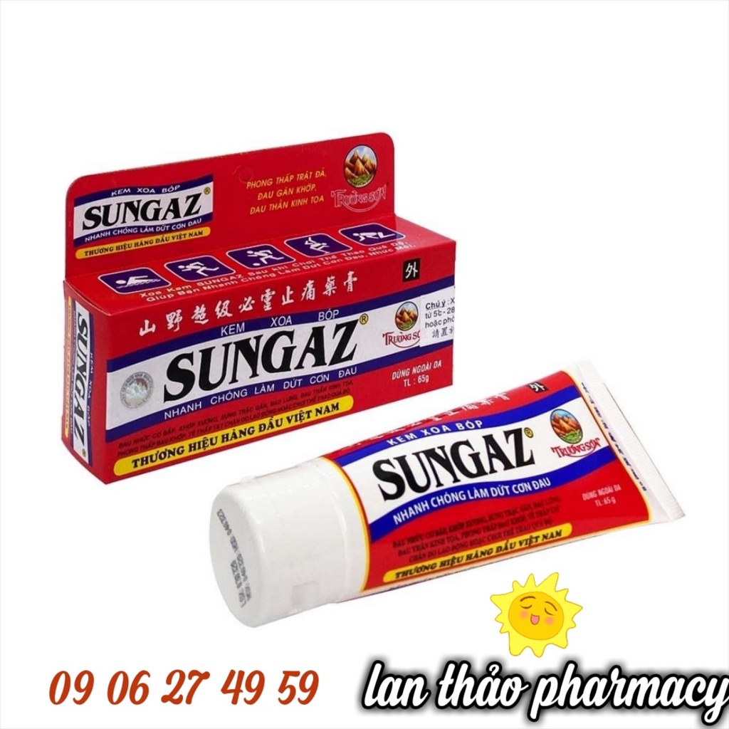 Gel xoa bóp Sungaz 65g chính hãng