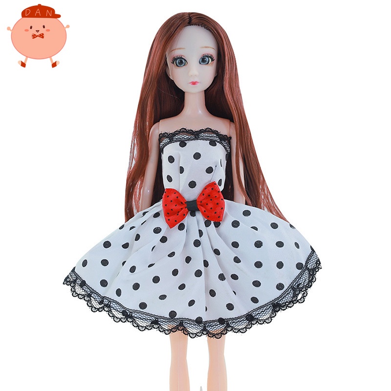 Đầm Cưới Đồ Chơi Búp Bê Dài 30Cm