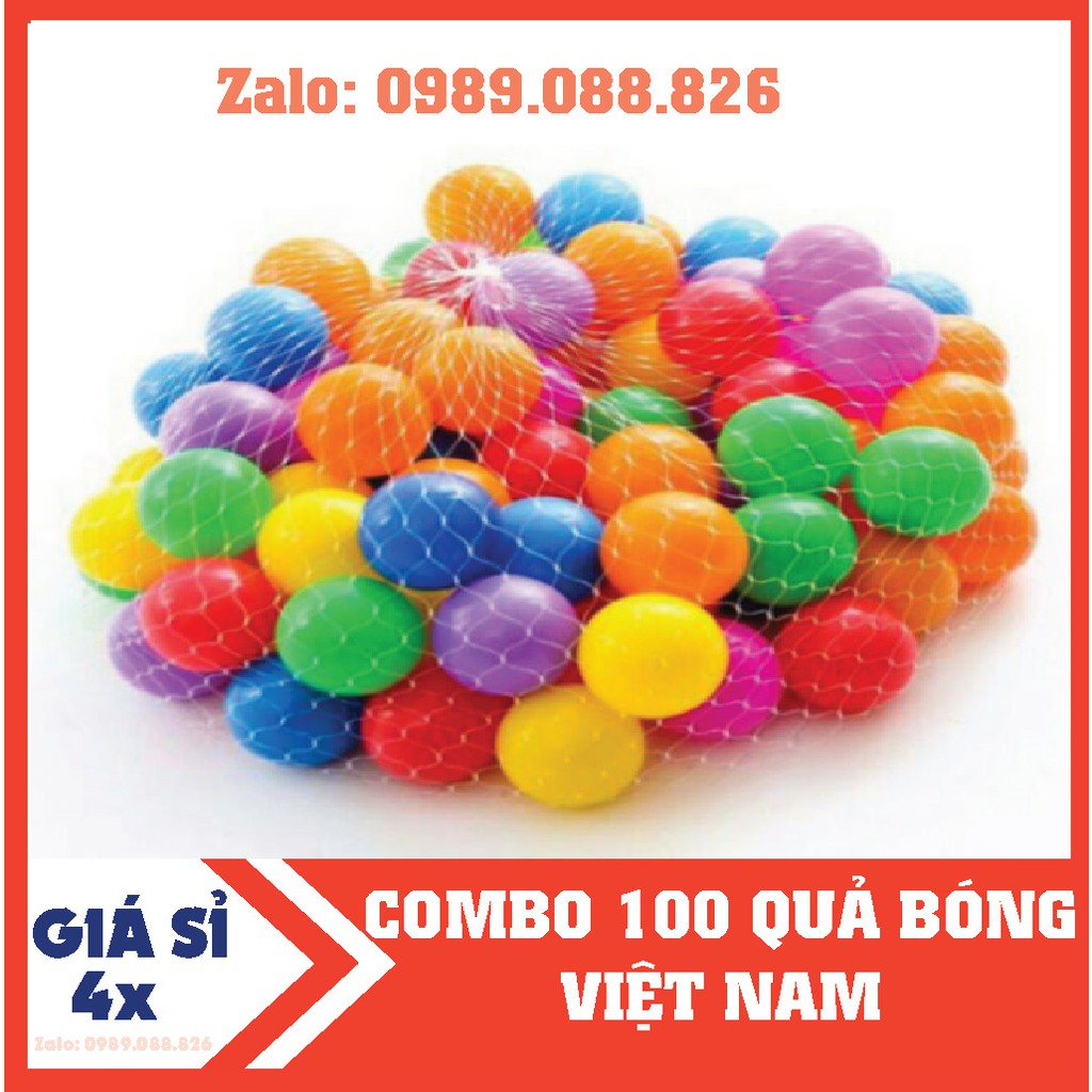 COMBO - 100 BÓNG NHỰA MỀM CHO BÉ