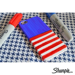 Bút lông dầu ngòi vát Sharpie Chisel Tip - Blue (Xanh dương)