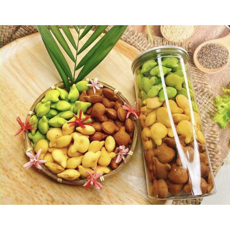 Bánh Gấu Mix 3 Vị ,Kem Sữa ,Socola , Chùm Ngây siêu bự 400gr ăn vặt Min's food | BigBuy360 - bigbuy360.vn