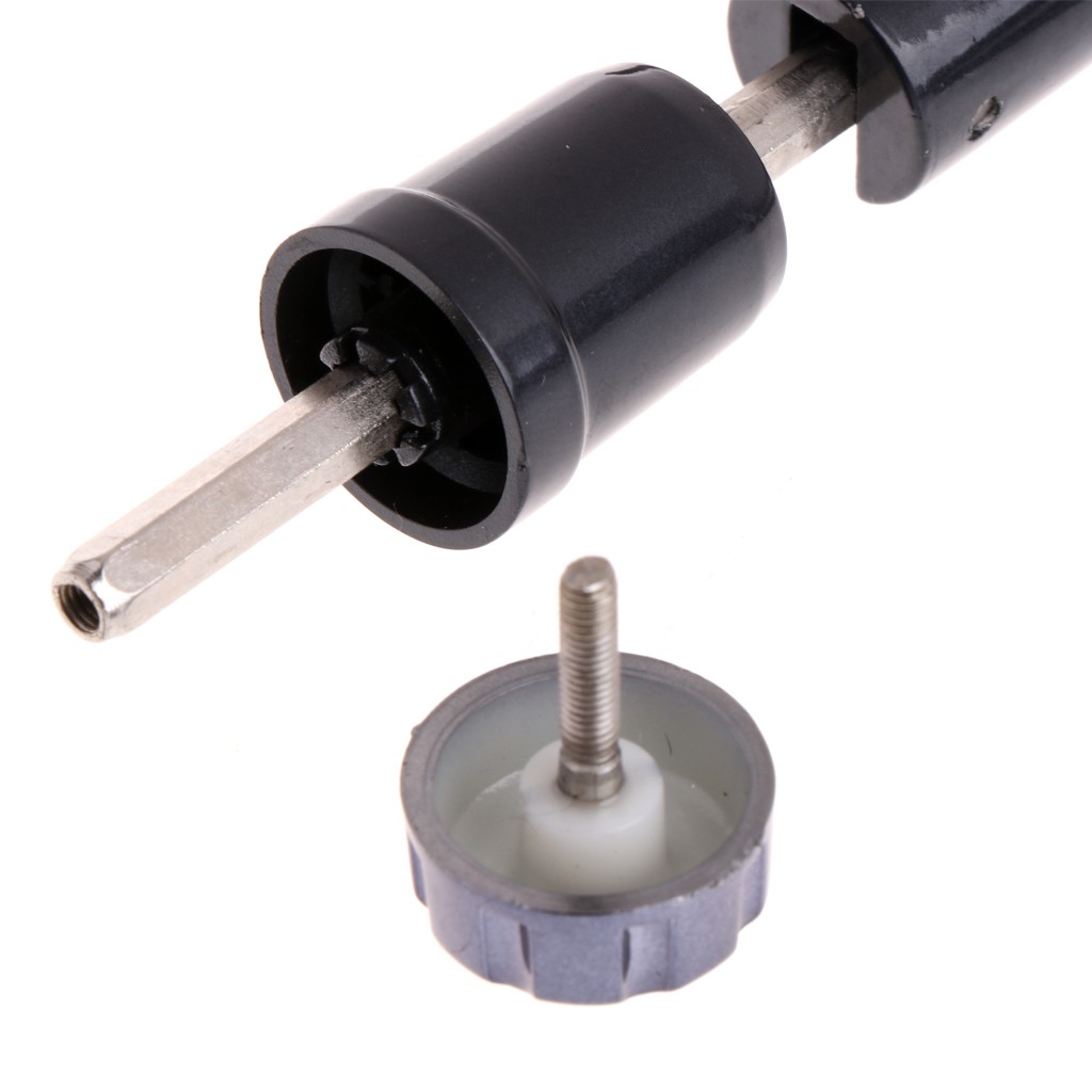 Tay quay máy câu cá 2 nút làm bằng hợp kim nhôm