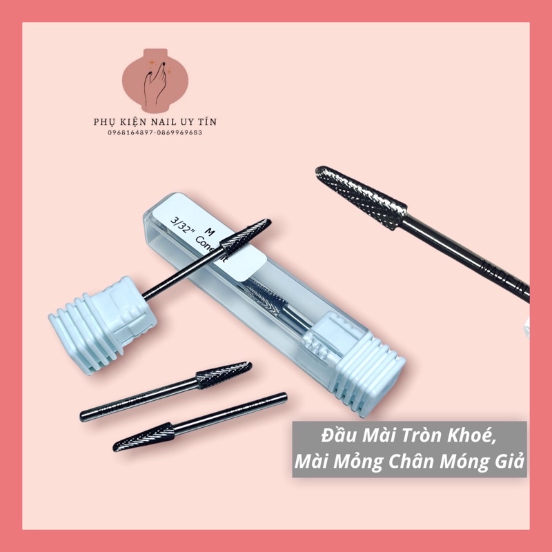 Đầu mài tròn khoé da tay, đầu mài mỏng chân móng giả, đầu mài USA chính hãng