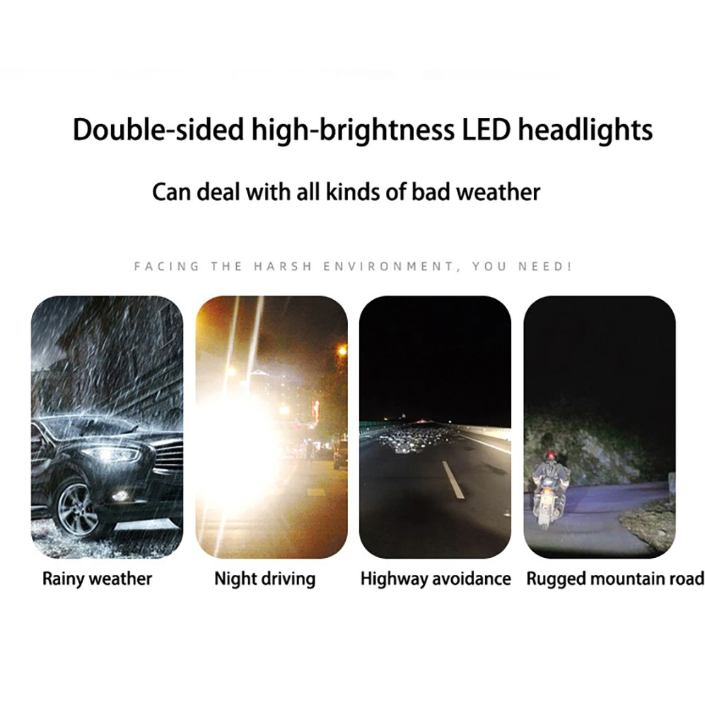 Bóng Đèn Pha LED BA20D H4 H6 P15D HS5 6000K Phong Cách Mới 2021 Cho Xe Mô Tô