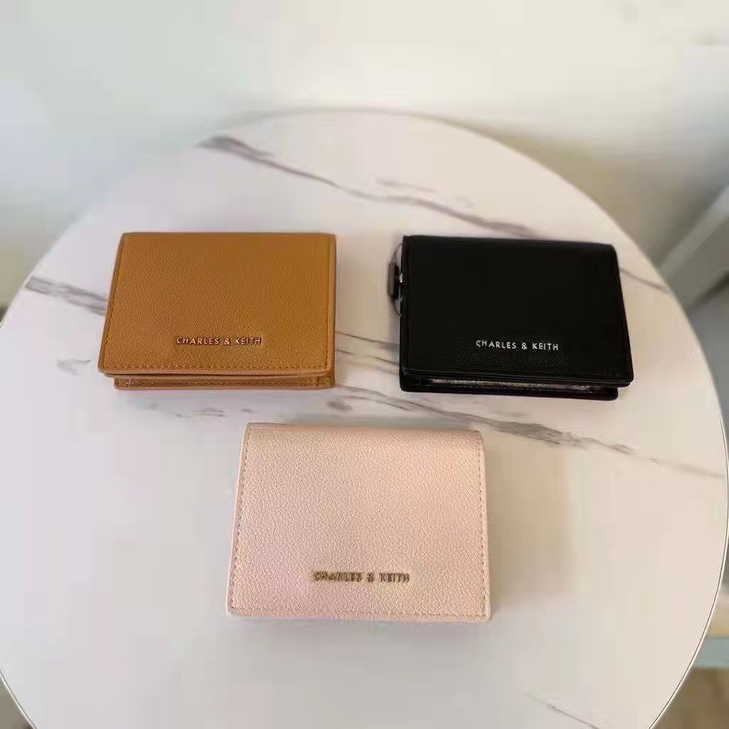 Ví Gấp Nữ Đơn Giản CNK22 10840202 Ví Đựng Thẻ Đa Năng Phối Dây Xích Thời Trang