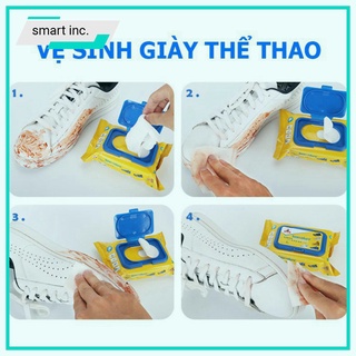 Khăn ướt lau giày thể thao dép sneaker đồ đa năng chuyên dụng