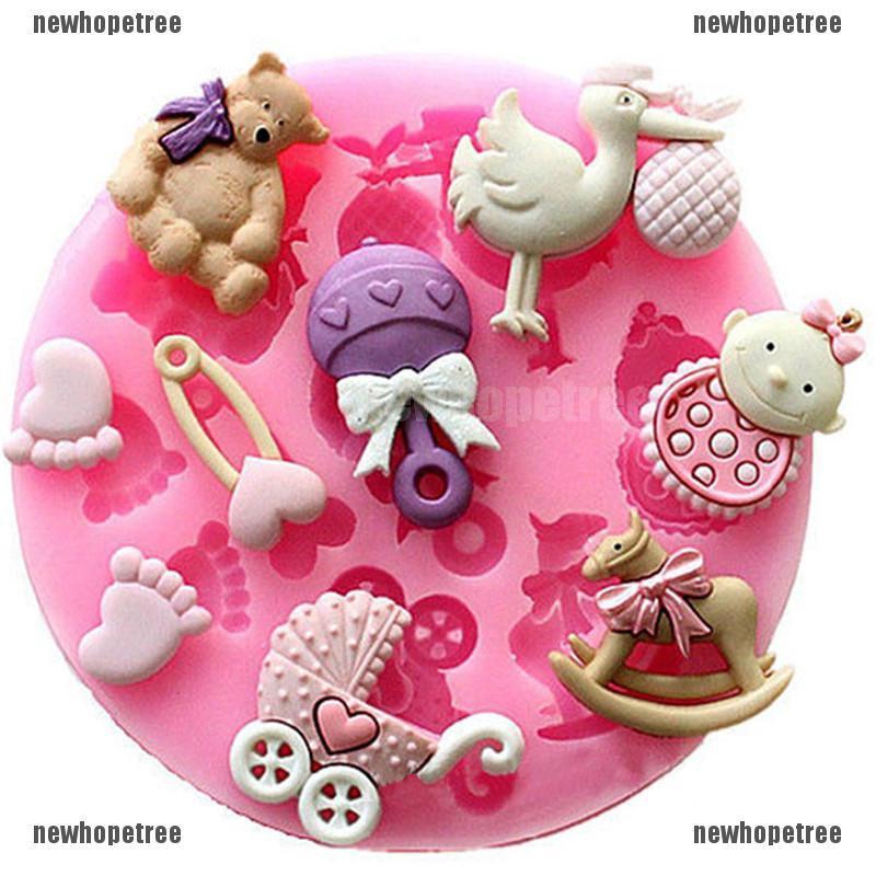 Khuôn fondant Dùng Trang Trí Bánh Với Họa Tiết Hình Cái Vòi Sen Dùng Cho Trẻ Nhỏ