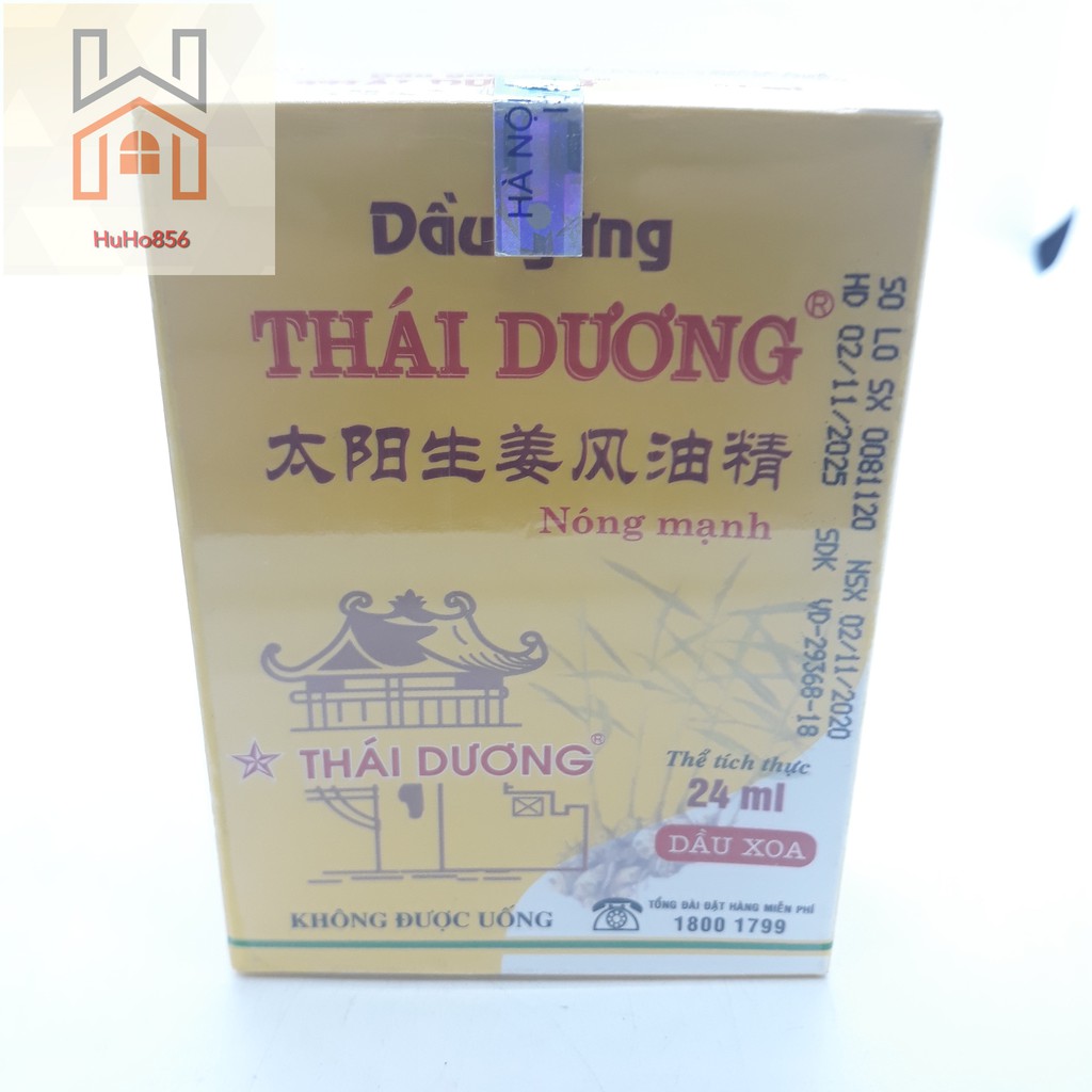 Dầu Gừng Thái Dương- Nóng Mạnh- Lọ 6ml &amp; 24ml