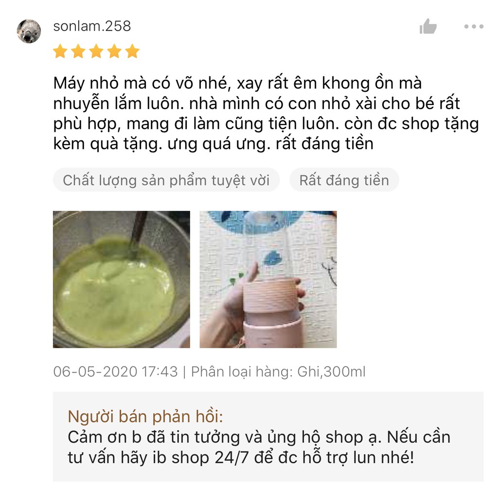 [HOT - CÓ BẢO HÀNH] Máy xay sinh tố cầm tay mini Ankela chính hãng mẫu mới 2020, xay cực nhanh và mịn.