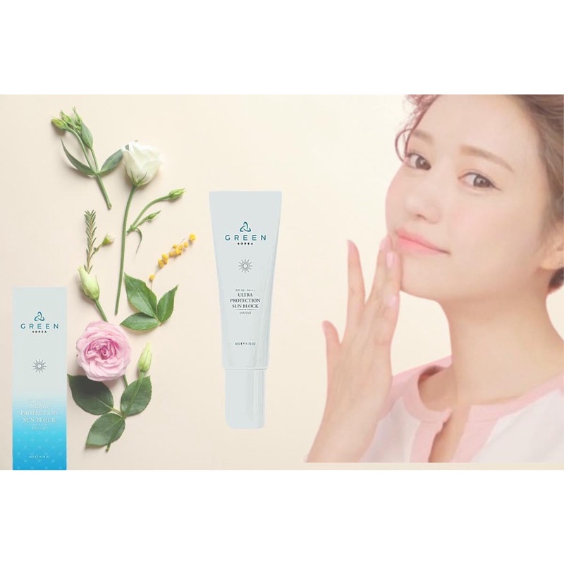 Kem chống nắng nâng tông Green SPF 50+/PA+++ 50g