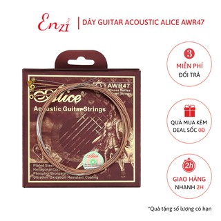 Dây đàn guitar acoustic Alice AWR47 chính hãng cao cấp Winner strings series size 11 SL Enzi