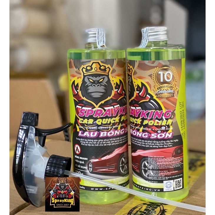 Lau Bóng Sơn - Sprayking Car Quick Polish 500ml