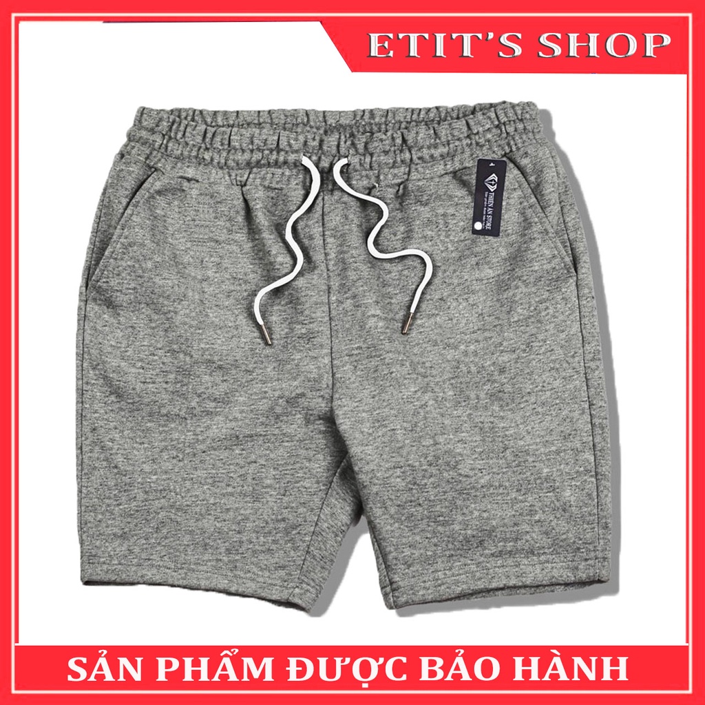 Quần short nam, quần dùi nam thể thao phong cách thời trang hiện đại, màu xám vải không xù lông, co dãn tốt QD-303