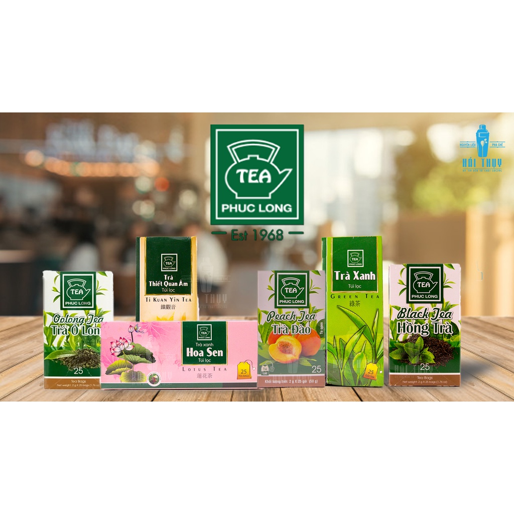 Trà Túi Lọc Phúc Long các loại 2gx1 túi (date 2022_ cam kết chính hãng)