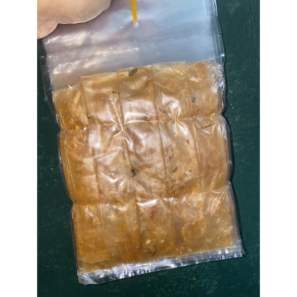 Dẻo tôm cuốn hành phi