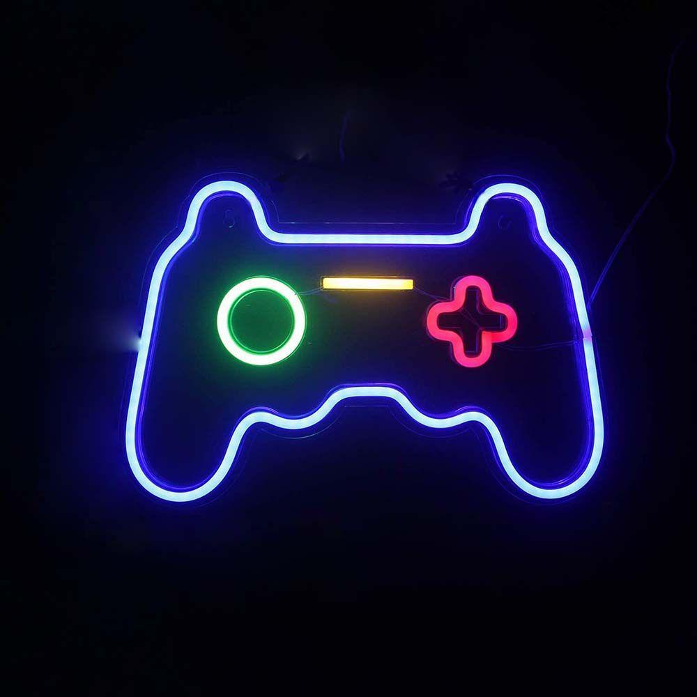 Đèn LED Neon Hình Tay Cầm Chơi Game Thiết Kế Mới Treo Tường Trang Trí Nghệ Thuật