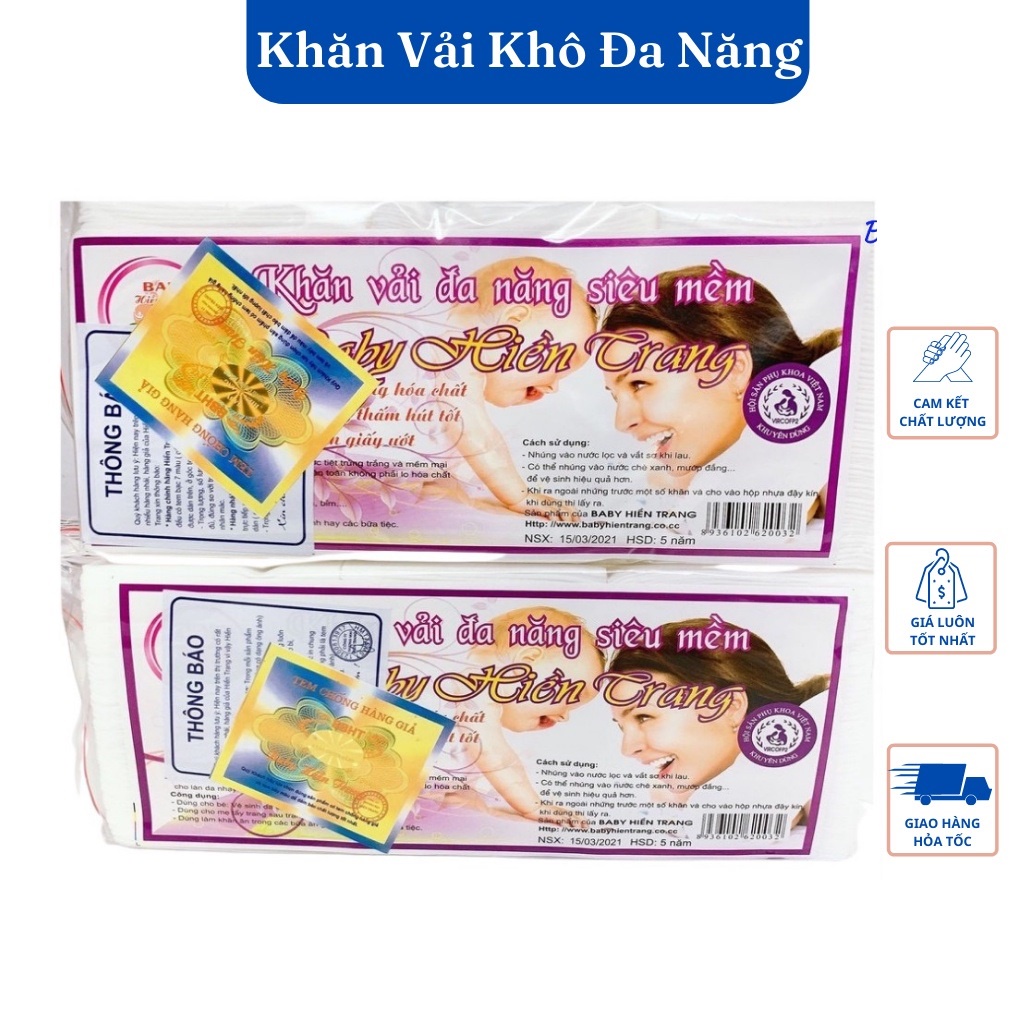 KHĂN VẢI KHÔ ĐA NĂNG, NHẸ MỀM MỊN - K12