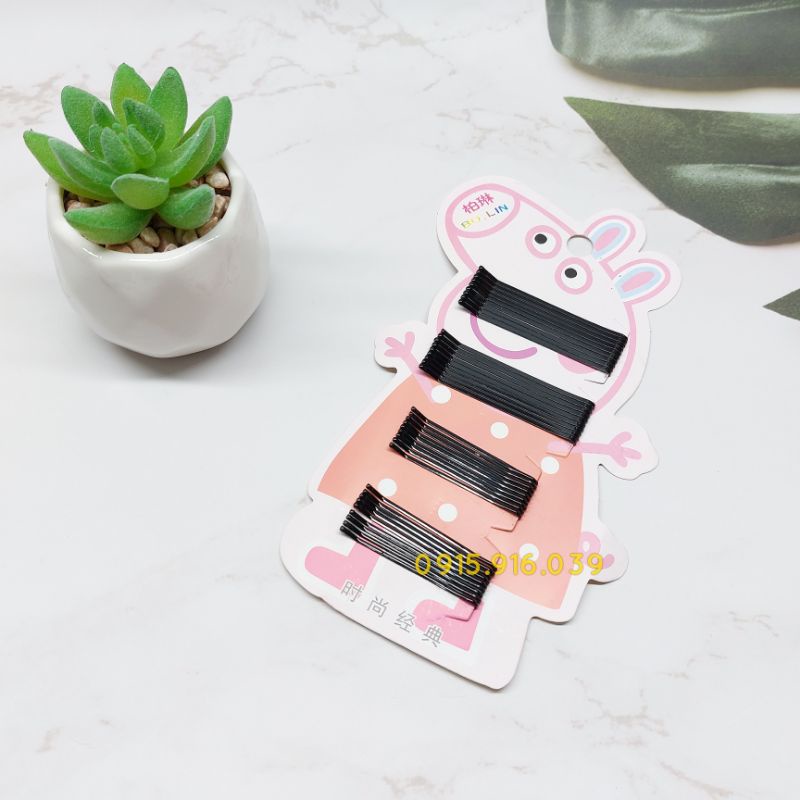 Set Kẹp Tóc Đen, Kẹp Tóc Tăm