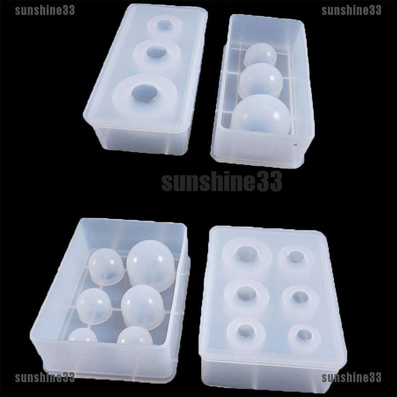 Khuôn Silicone Làm Trang Sức Nhựa epoxy Hình Quả Bóng