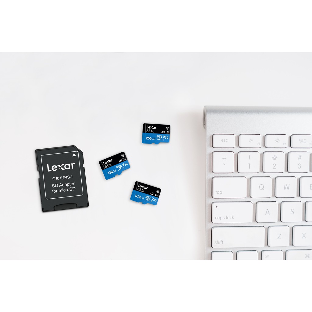 Thẻ nhớ Lexar 512Gb / 256Gb / 128Gb 633x MicroSDHC UHS-I Class 10 A1 U3 100MB/s + Adapter