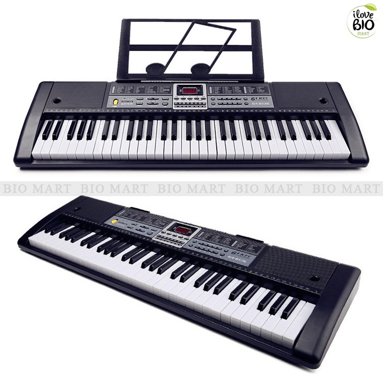 [PHÍM LED &amp; GIÁ ĐỠ]  Đàn Piano Đàn Organ Electronic Keyboard Đàn 61 phím Đàn điện cho người mới học – BIO174