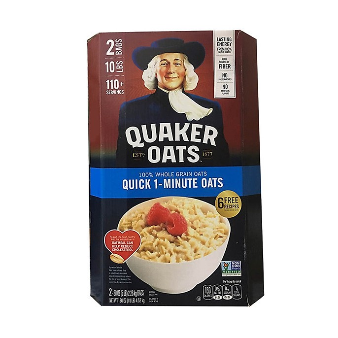 [ LẺ] 0,5KG - 1KG Yến mạch cán vỡ/cán dẹp Quaker Oats từ MỸ