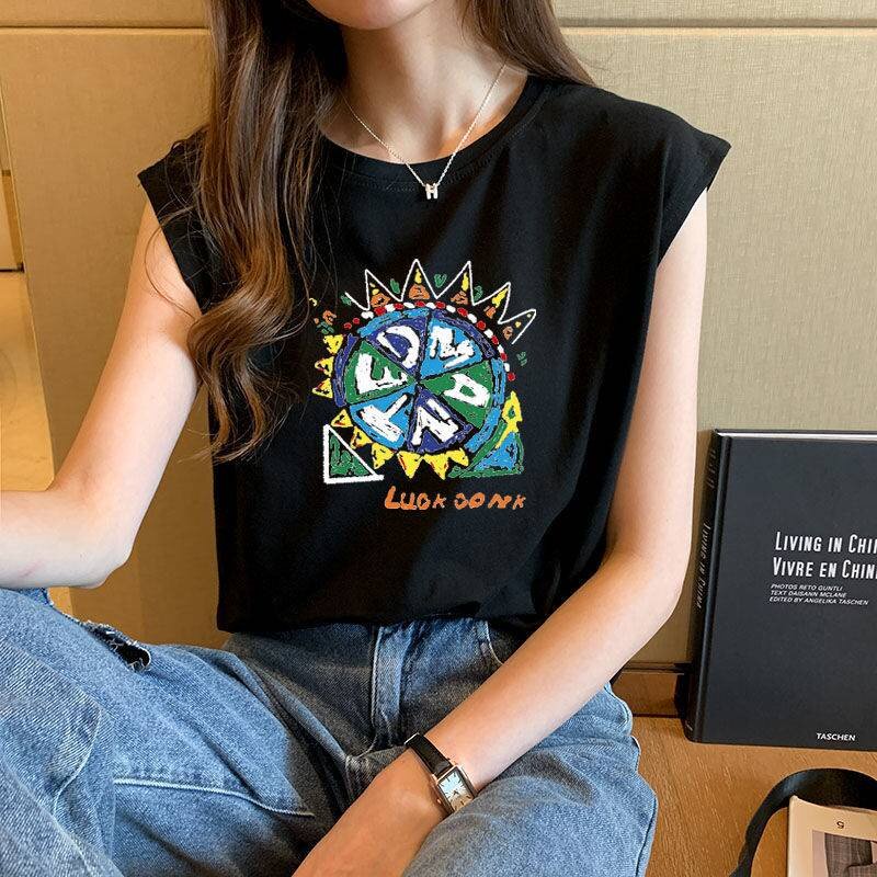 Áo Thun Tay Ngắn Dáng Rộng In Hoạt Hình Thời Trang Hè Cá Tính Cho Nữ